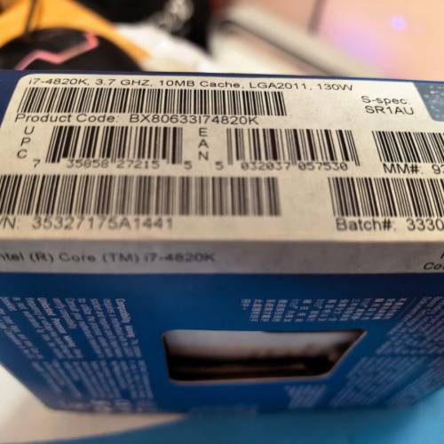 intel i7-4820K, 3.7GHz, 10MB Catch, LGA2011, 130w