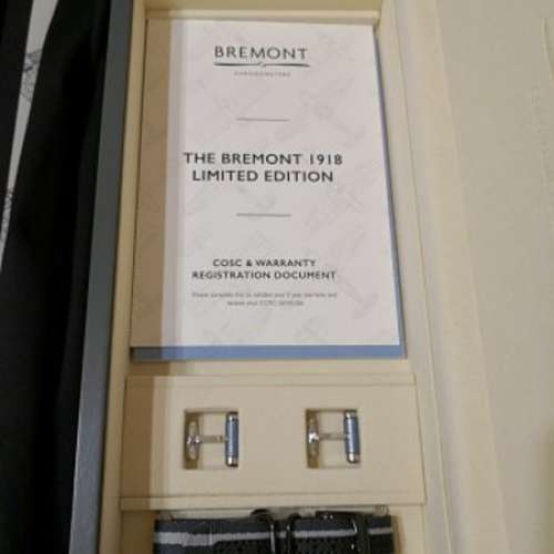 全新 Bremont 1918 Stainless Steel limited edition to 250