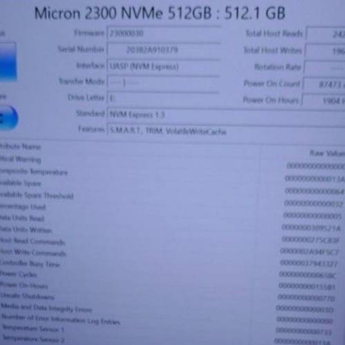 micron 512gb ssd nvme m.2.