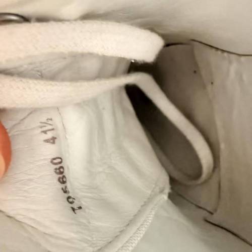 Alexander McQueen 厚底帆布鞋，白色