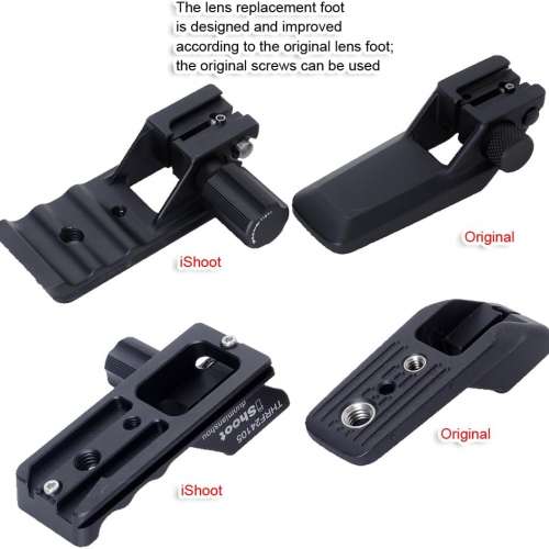 iShoot Lens Collar Stand Replacement Foot Tripod Mount Ring Base For Canon RF 24