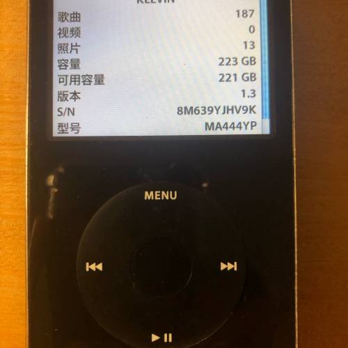 iPod 5 代 少有自改256GB容量 功能全正常