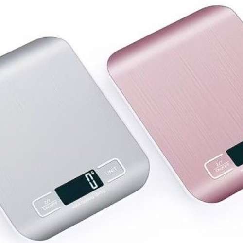 全新 玫瑰金 銀色 拉絲鋼 廚房磅 電子磅 電子秤 KITCHEN SCALE