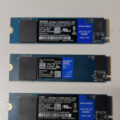 WD BLUE SN 550 / 570 (500GB - 1TB)