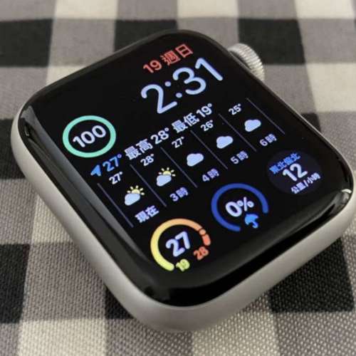 Apple Watch Series 5 44mm 銀色 行貨 99%新 非常少用和新淨 操作和功能全正常 全套...