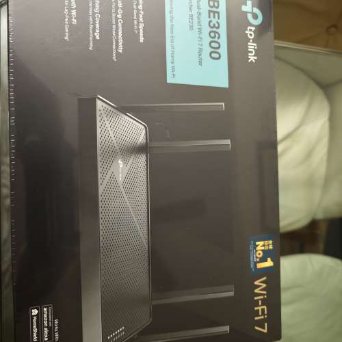 TP-Link BE3600 雙頻 Wi-Fi 7 路由器 (全新行貨)
