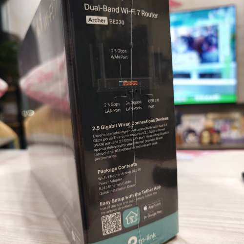 TP-Link BE3600 雙頻 Wi-Fi 7 路由器 (全新行貨)