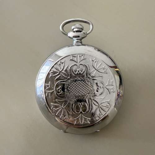 【Molnija (Молния)】Vintage Soviet CCCP Full Hunter Pocket Watch 蘇聯上...