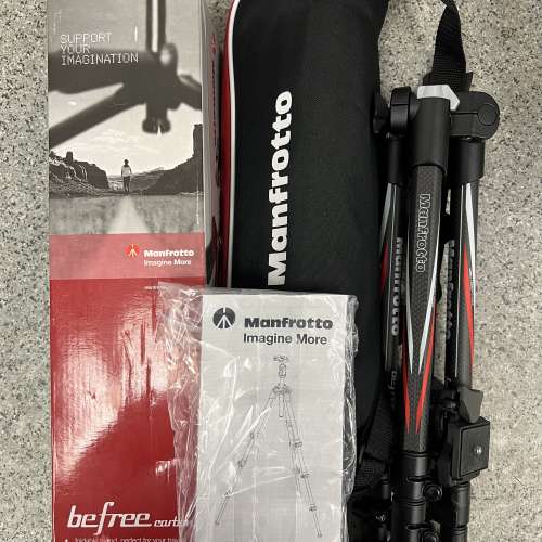 Manfrotto Befree Carbon Fibre Tripod 碳纖維三腳架連波頭｜MKBFRC4-BH｜行貨有單