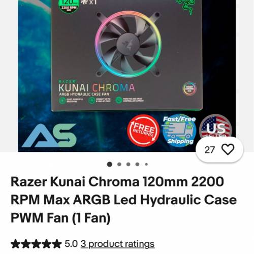 Razer Kunai Chroma 120mm 9個
