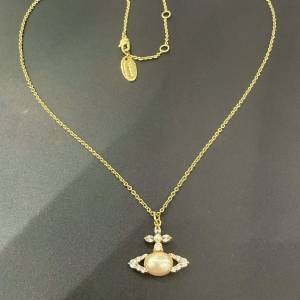 Vivienne Westwood 金珍珠艾達球形項鍊