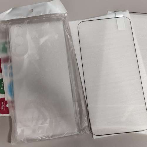 Samsung a57 手機套+幼邊框鋼化膜