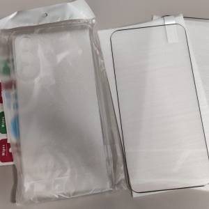 Samsung a57 手機套+幼邊框鋼化膜