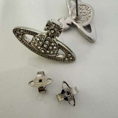 Vivienne Westwood Mini Bas Relief 銀色耳環