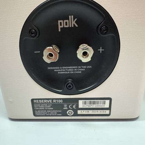 品牌：Polk Audio  系列：Reserve Series  型號：Reserve R100