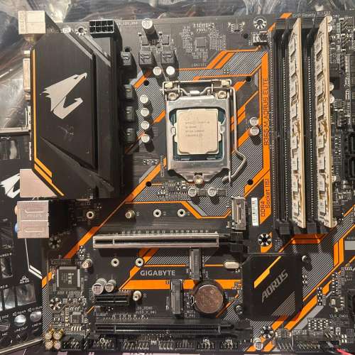 i5-9400F+B365M AORUS ELITE+GEIL 8GB*2，板 U RAM三件套