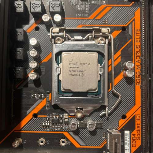 i5-9400F+B365M AORUS ELITE+GEIL 8GB*2，板 U RAM三件套