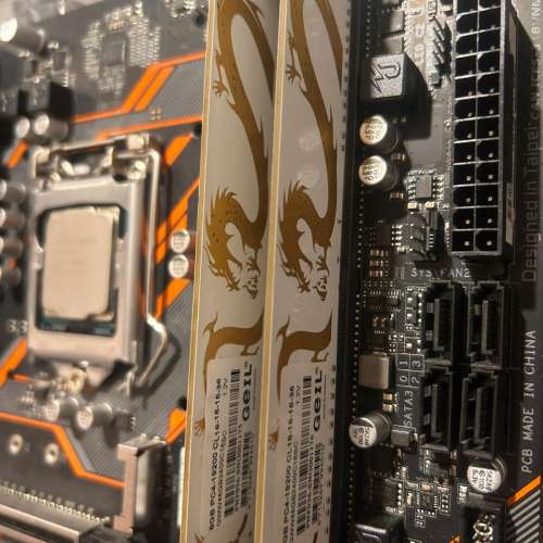 i5-9400F+B365M AORUS ELITE+GEIL 8GB*2，板 U RAM三件套