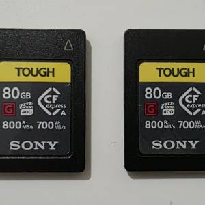 CEA-G 系列 CFexpress Type A 記憶卡 80GB 2張