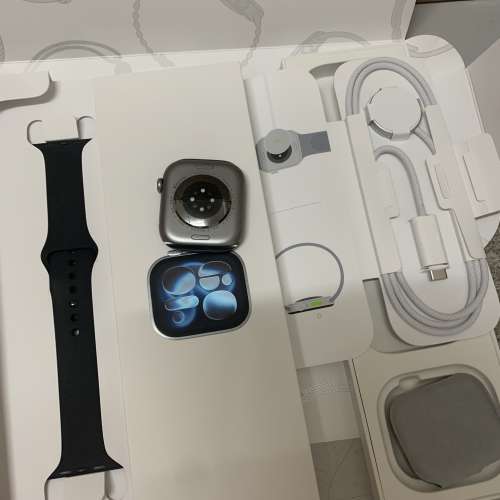 99%New US Apple Watch Series 11 GPS 46mm Space Grey Alum MEV44 M/L Black SB