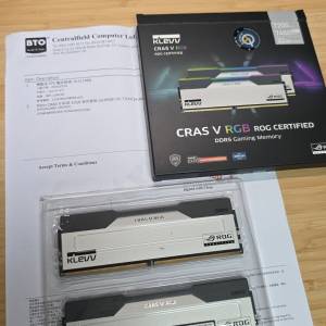 Klevv CRAS V RGB ROG CERTIFIED DDR5 32GB (16GB x 2) 7200MHz CL34