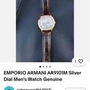 Armani 男裝手錶