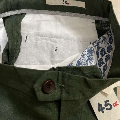 全新日本🇯🇵45RPM 全亞麻9分褲