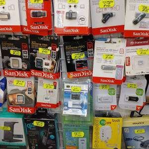 全新所有Sandisk memory card & USB都有現貨在店