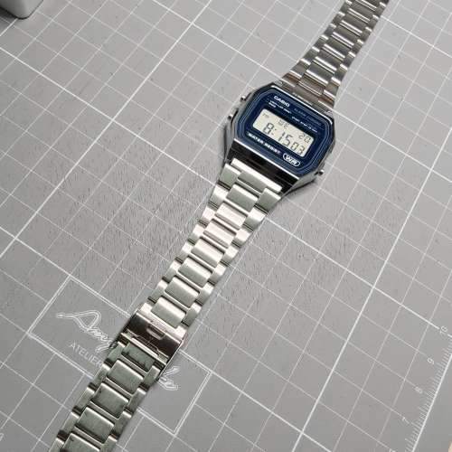 港行淨錶 新淨面無花 Casio A158WEA-2 七年電 防水