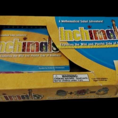 Inchimals 練習算術的積木（內有100題，有答案，有盒）未做過