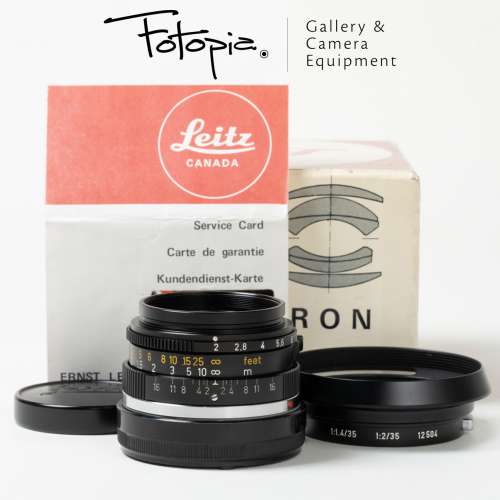 || Leica Summicron-M 35mm F2 - v3 / 6 Elements / Canada, full packing ||