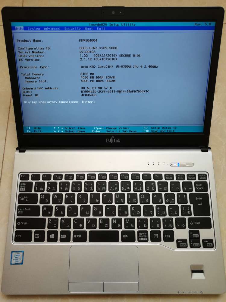 Fujitsu LifeBook S936/ 13.3”LED/ i5-6300U 2.50GHz/ 8GB DDR4 RAM