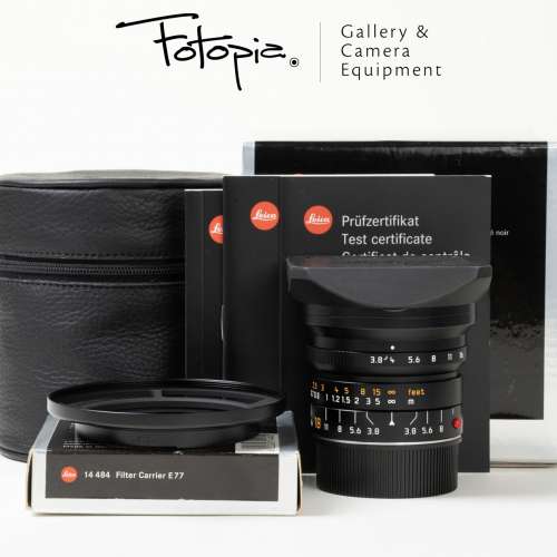 || Leica Super-Elmar-M 18mm F3.8 ASPH with full packing & filter holder ||