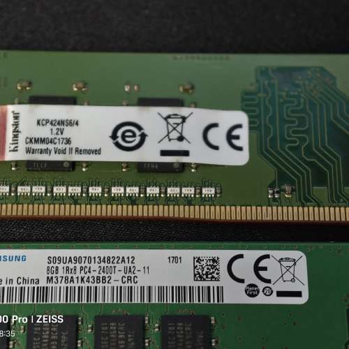 DDR4 8g壞的兩條，內存條 30塊錢兩條拿走