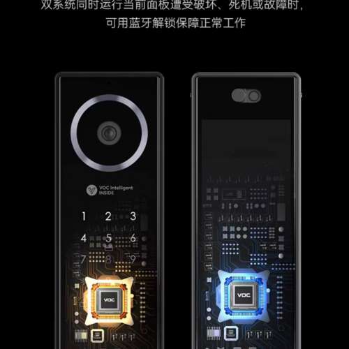 【專業上門安裝門鎖服務】VOC智能門鎖掌靜脈家用防盜門指紋鎖家用電子密碼鎖帶監控...