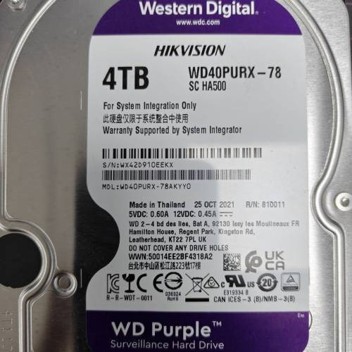 WD 紫盤 4tb