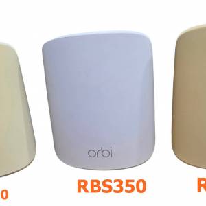 NETGEAR Orbi RBR350 X 1，而 RBS350 X 2  共三隻MESH WIFI 6 ROUTER