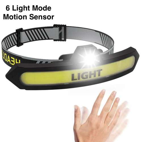 MOTION SENSOR 👋   LED Front Lamp Rechargeable Headlamp, Head Torch