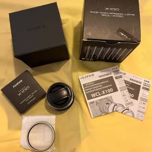 ♨️全新♨️ Fujifilm X100 廣角鏡 + 銀色遮光罩套裝」