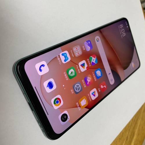 二手 99new小米Redmi Note 12 5G 香港版，256GB綠色 淨機跟透過保護套