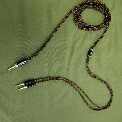 Black Widow 22 V3 OCC Copper Litz Headphone Cable 3.5 to 4.4