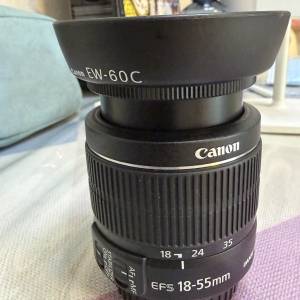 Canon 18-55 佳能 ; 18mm 55mm f/ 3.5-5.6 STM EFS 18