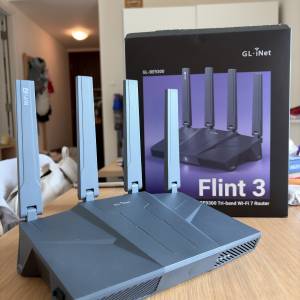 GL.iNet Flint 3 WiFi 7 三頻Router (BE9300) - 5x 2.5G Ports