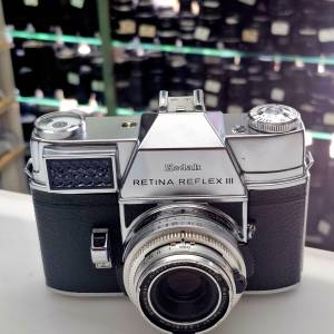 KODAK RETINA REFLEX III + XENAR 50MM F2.8 全正常 DKL MOUNT