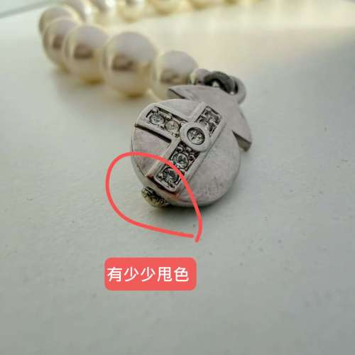 Vivienne Westwood 經典水滴珍珠銀色項鏈