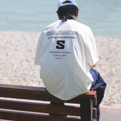 全新SALOMON UNI BLAST系列 冷感系列 字母圓領套頭短袖多巴胺 T恤 SALOMON tee SAL...