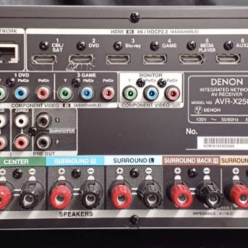 天龍Denon高清擴音機avr-x2500h