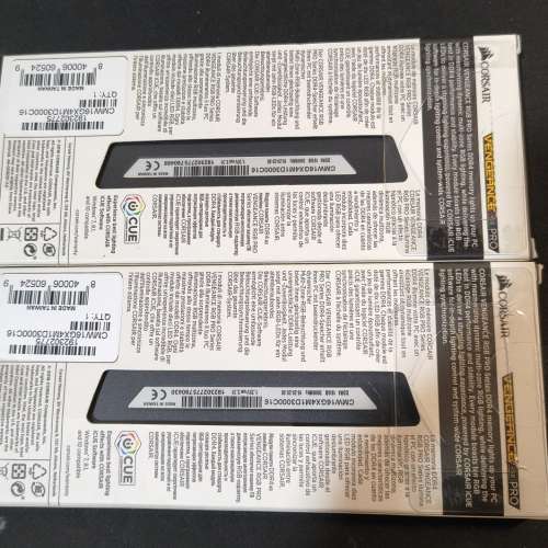 Desktop Ram Corsair 16GBx2 DDR4 3000 共32GB