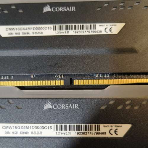 Desktop Ram Corsair 16GBx2 DDR4 3000 共32GB