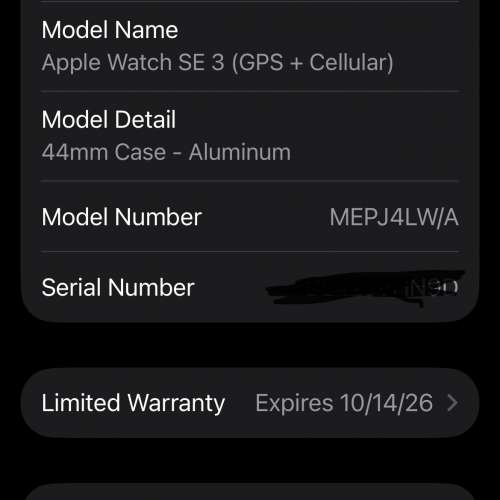 Apple watch se3 44mm lte
